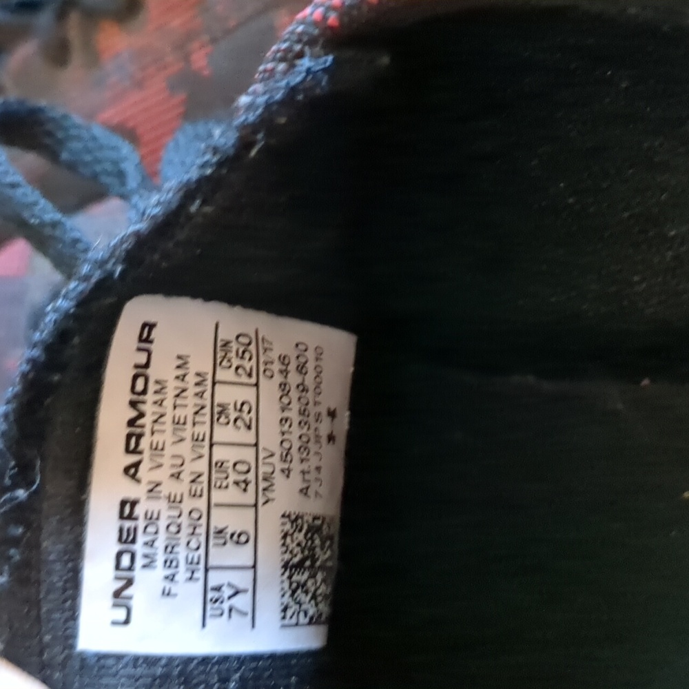 Under Armour rmour Canvas Shoes Size Y7 - Picture 3 of 4